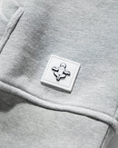 Central Cropped Hoodie- Grey