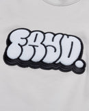 Graffiti Chenille Crew- Bone