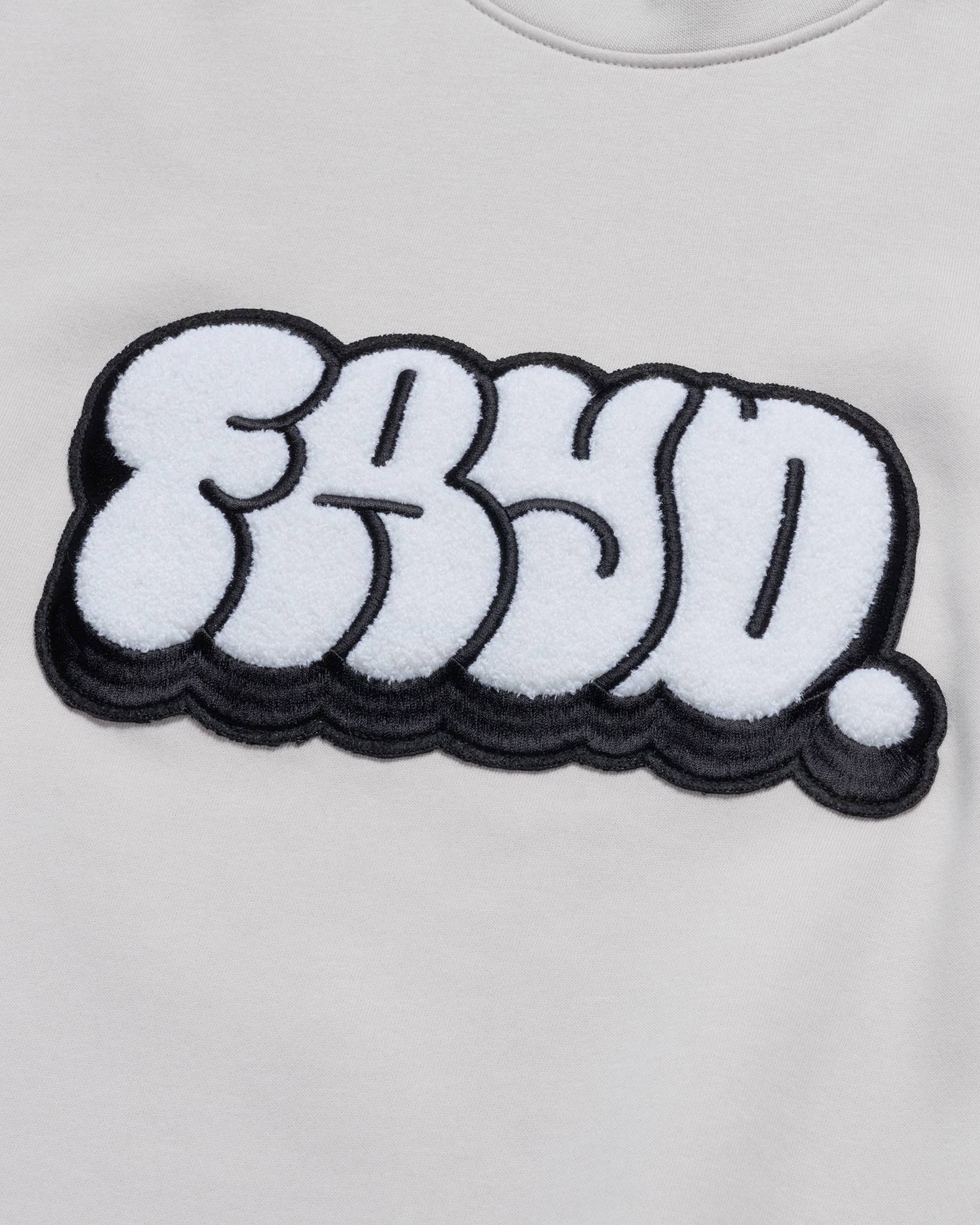 Graffiti Chenille Crew- Bone