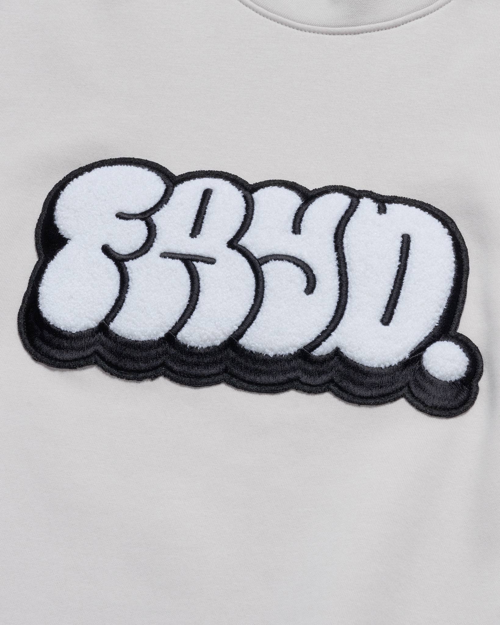Graffiti Chenille Crew- Bone